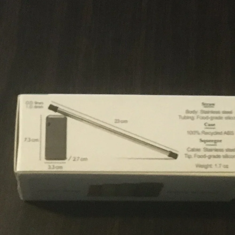Collapsible Straw With Case, New, In Box - Picture 3 of 3